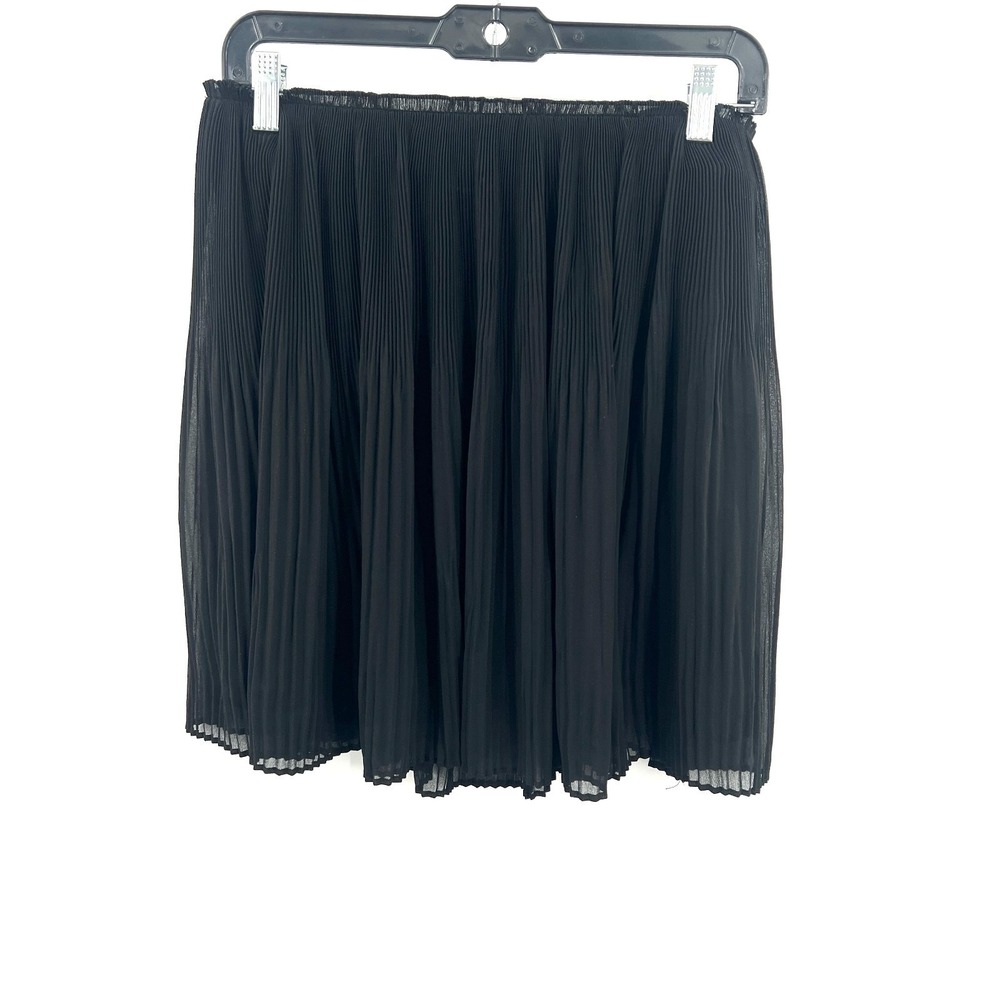 H&M Black Pleated chiffon whimsical fairycore whimsigoth balletcore‎ Skirt L